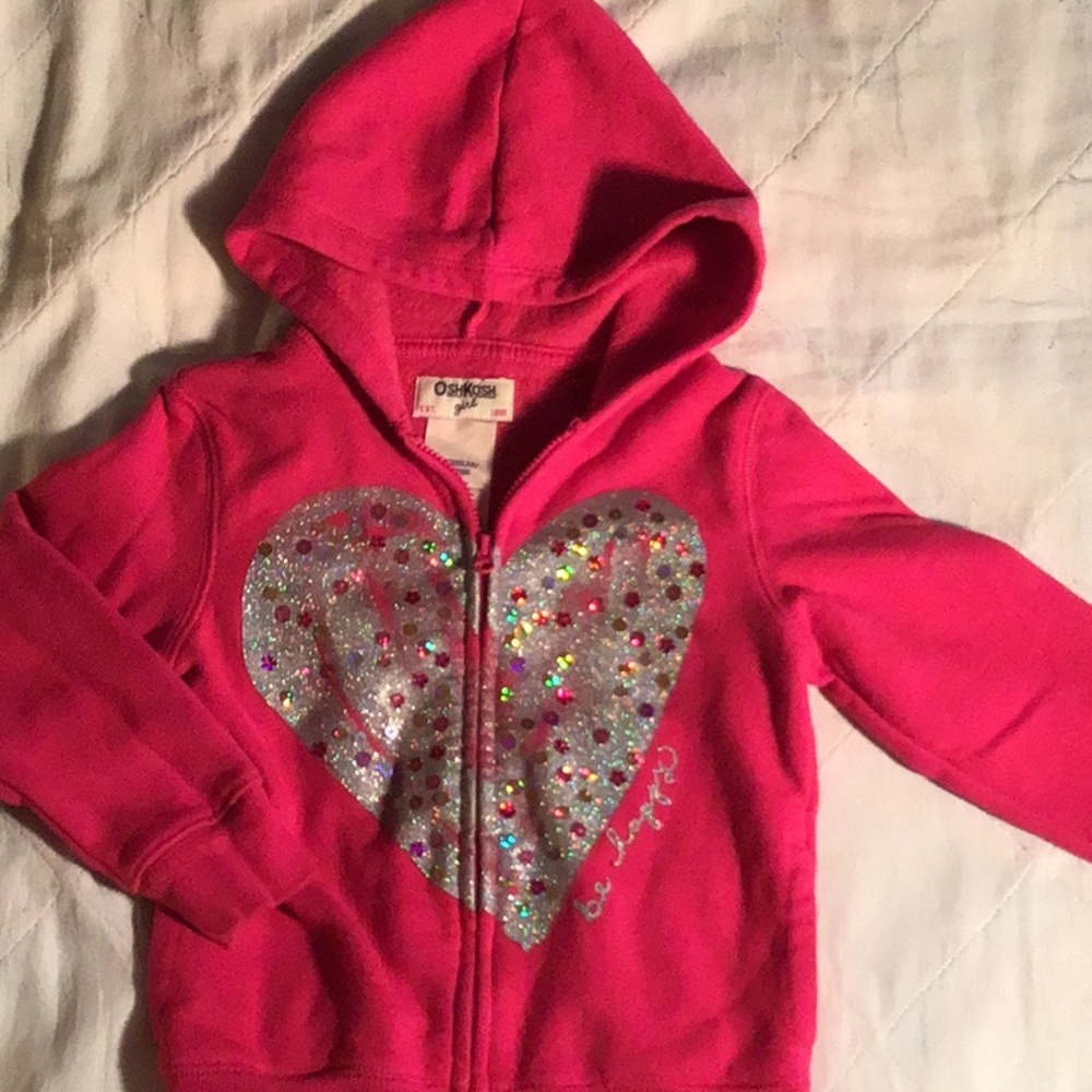 Girls zip up hoodie jacket